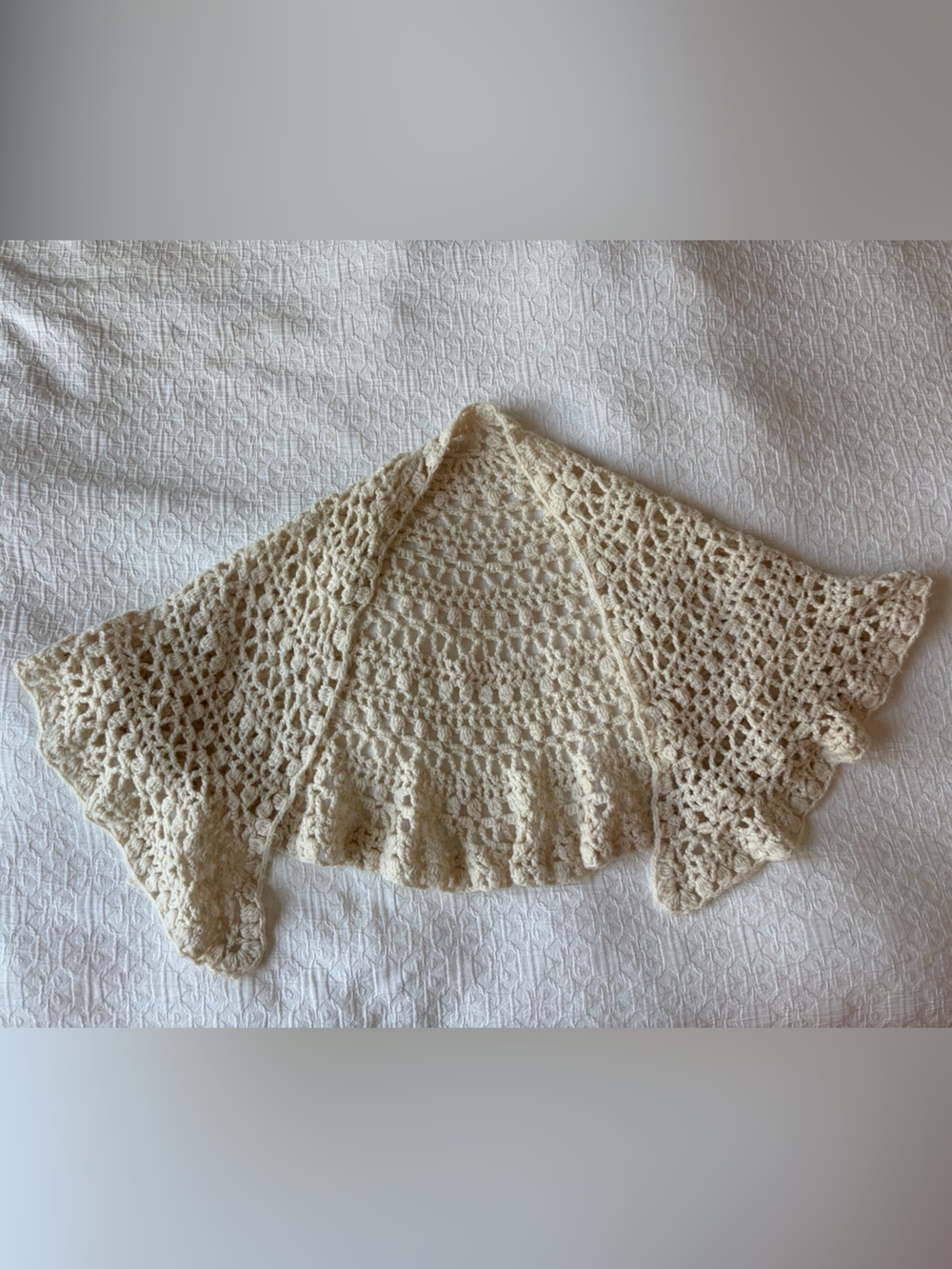 Crochet Mock Neck Sleeveless Camisole in Cream